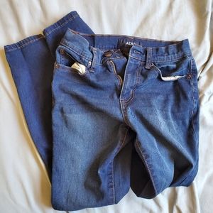 thin aeropostale high rise blue jeans